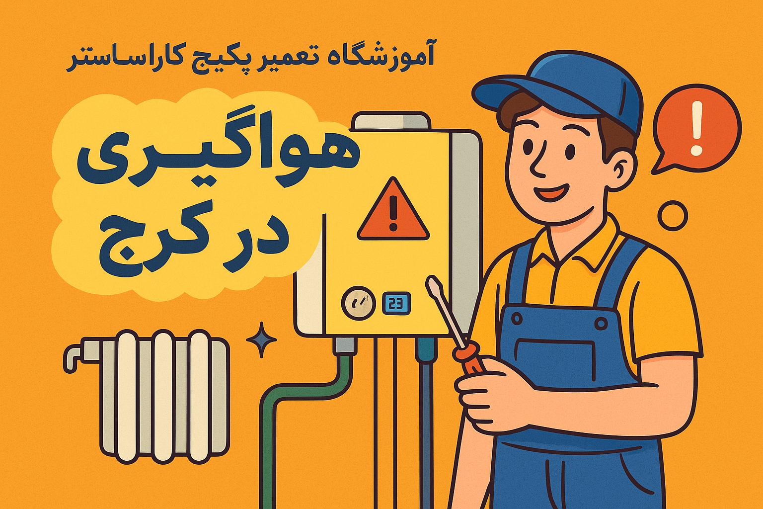 هواگیری پکیج در کرج