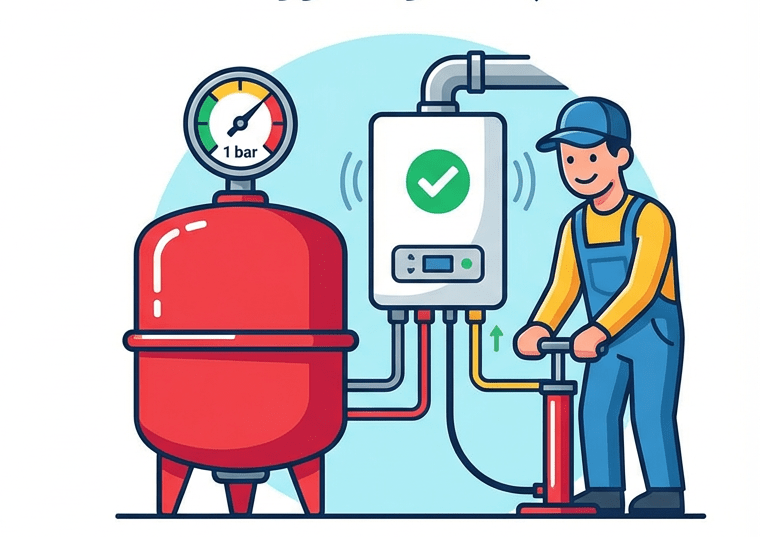 شارژ منبع انبساط پکیج